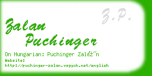 zalan puchinger business card